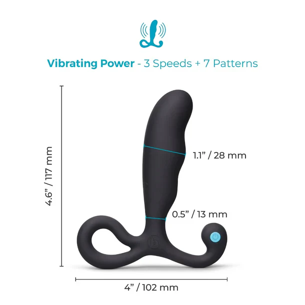 b-Vibe P-Spot Vibing – Masseur de Prostate Vibrant en Silicone BV7827