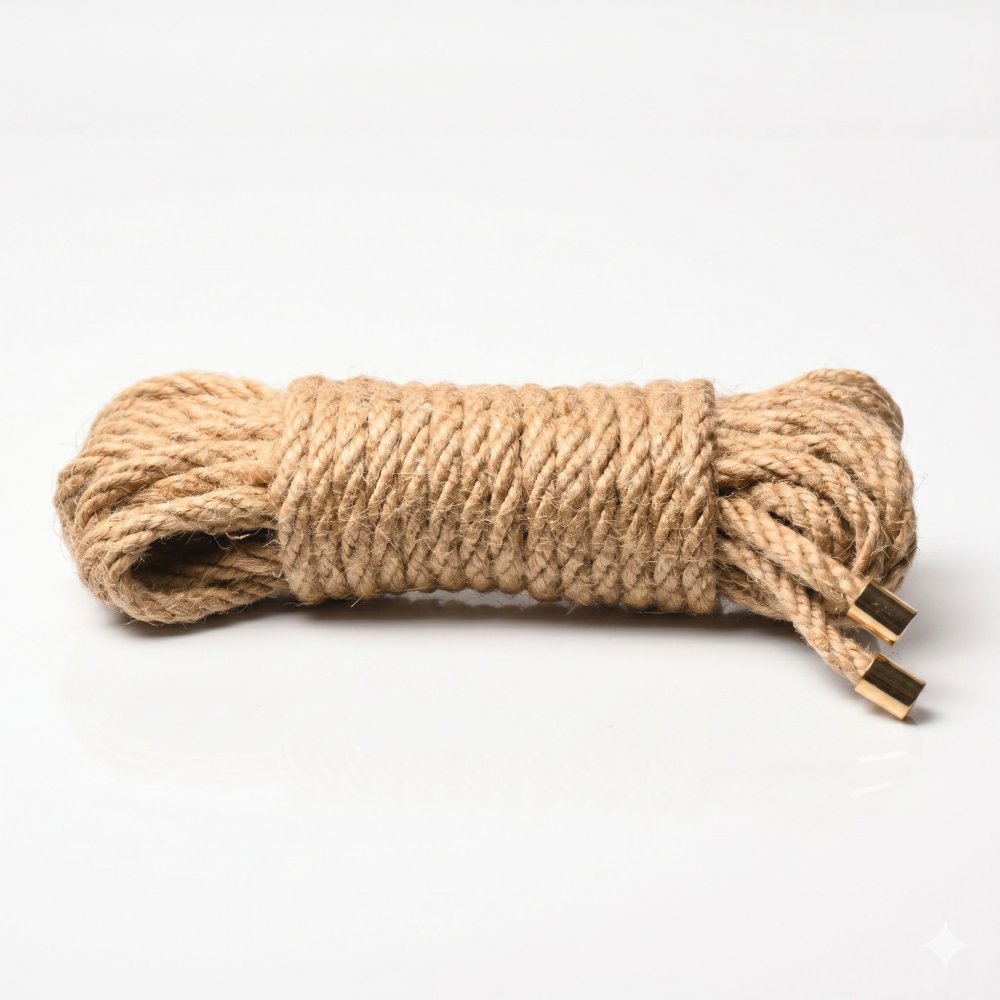 Corde de bondage en jute Tied Up – 25 pi (7,6 m) | Corde Shibari 6 mm ah185