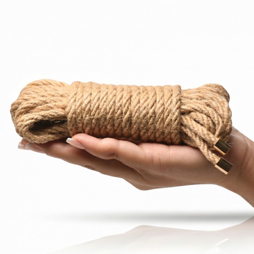 Corde de bondage en jute Tied Up – 25 pi (7,6 m) | Corde Shibari 6 mm ah185