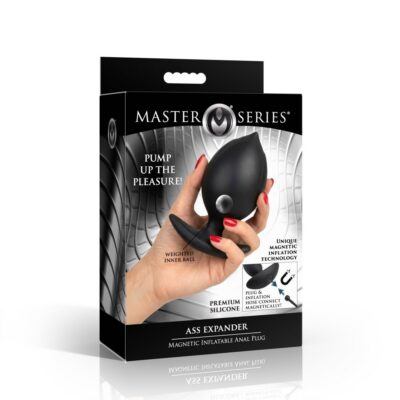 Ass Expander Magnetic Inflatable Anal Plug – Plug anal gonflable en silicone avec bille lestée AI004