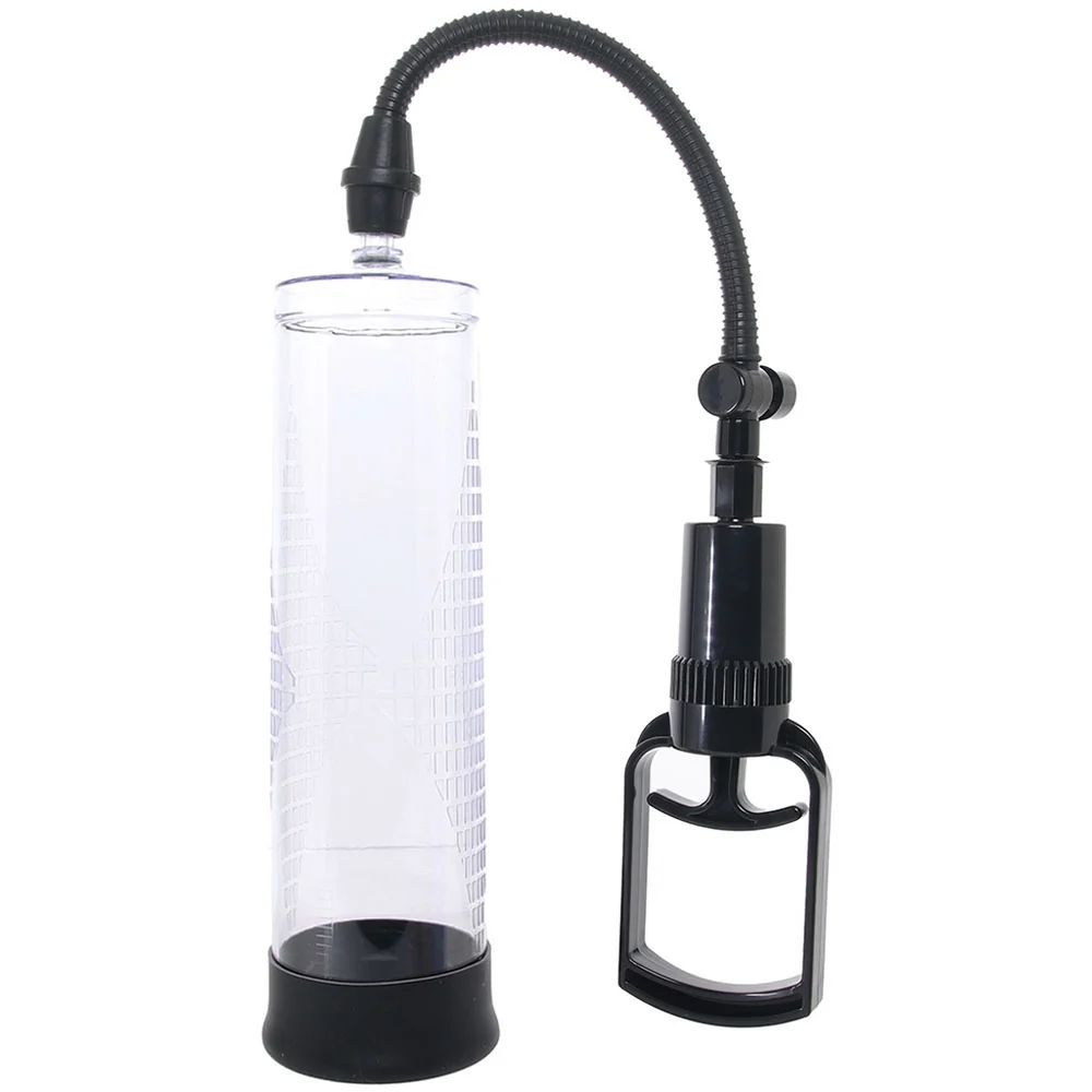 Shots – Pumped Basic Pump 2 Transparent | Pompe pénienne manuelle avec manchon silicone 057952