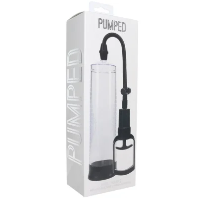 Shots – Pumped Basic Pump 2 Transparent | Pompe pénienne manuelle avec manchon silicone 057952