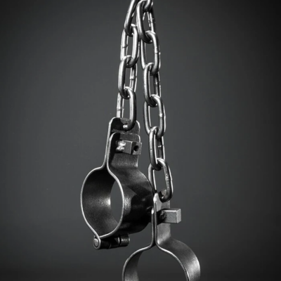 Wrist Manacles – Menottes BDSM en acier avec chaîne robuste | Bondage intense PRE002