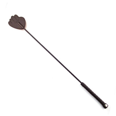 Rouge Cravache à main en cuir | Accessoire BDSM d'impact et de domination RCR1009