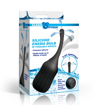 CleanStream – Poire à Lavement Anal en Silicone avec Embout Flexible ah930